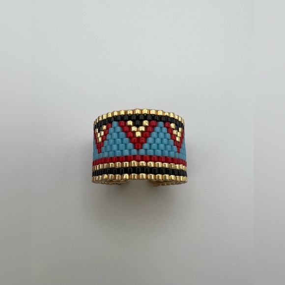 Stylish Miyuki Beaded Adjustable Rings - Boho Chic Statement Rings - Picture 7 of 14